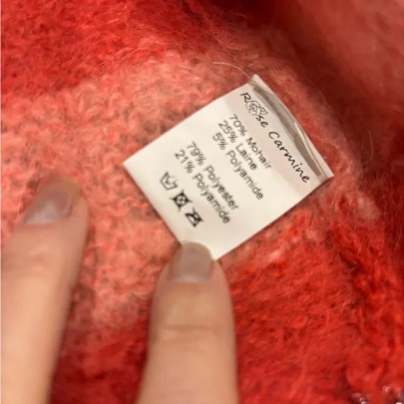 Striped Pink and Orange Cardigan - Picture 5 of 8